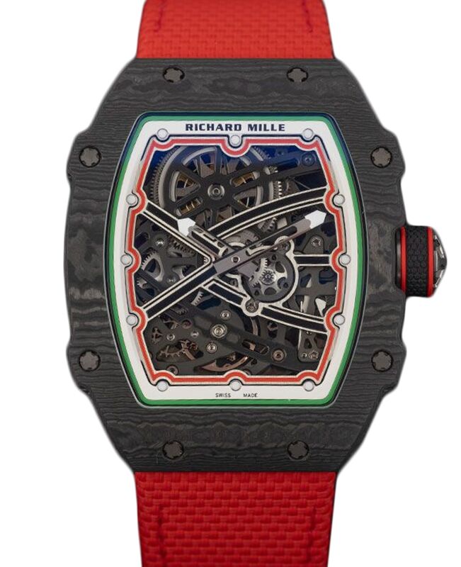 Richard Mille Extra Flat Italy Carbon TPT Red Green RM 67-02