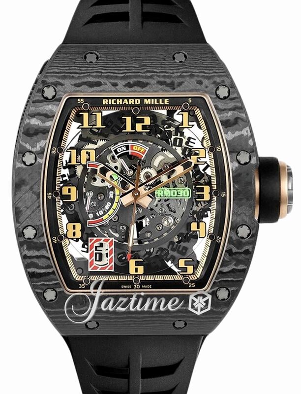 時計 RICHARD MILLE TYPE WATCH Richard Mille Automatic Kiwi Carbon TPT RM 37-01