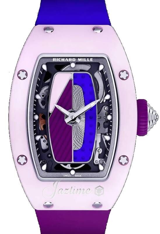 Richard Mille Automatic Winding Coloured Ceramic Pastel Pink Richard Mille Automatic Winding Coloured Ceramic Pastel Pink