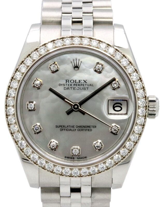 Used womens rolex datejust sales