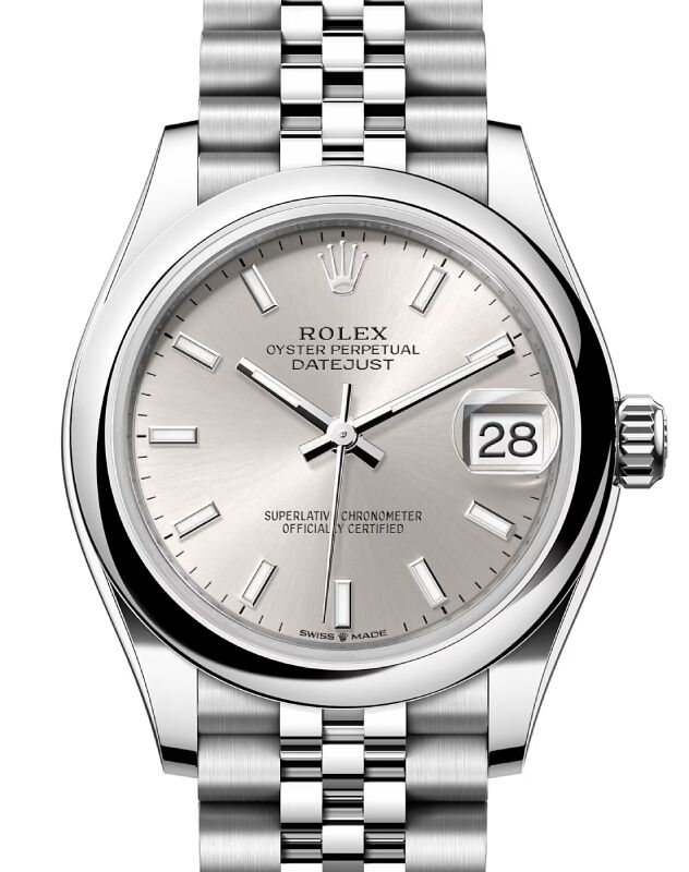 Rolex Datejust 31 Stainless Steel Silver Index Dial Domed Bezel Jubilee Bracelet 278240 BRAND NEW