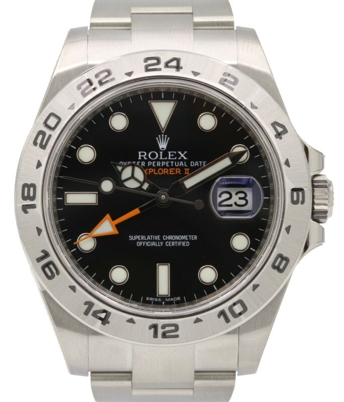 Rolex Explorer II 216570 Black 42mm GMT Stainless Steel Steve McQueen BRAND NEW
