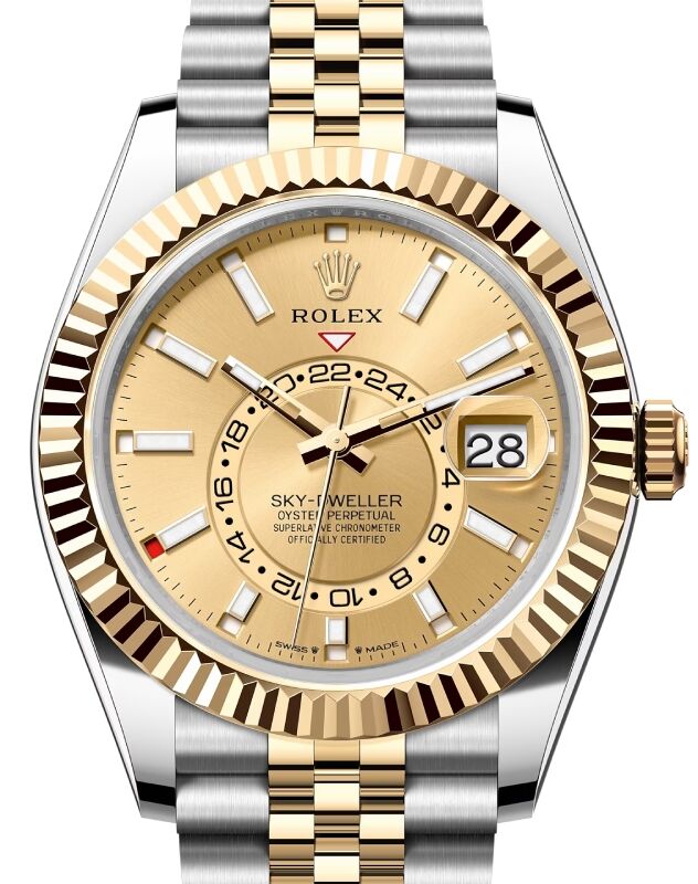 ロマレオス2 Two-Tone Yellow-Gold/Steel Rolex Sky-Dweller Watches ON SALE