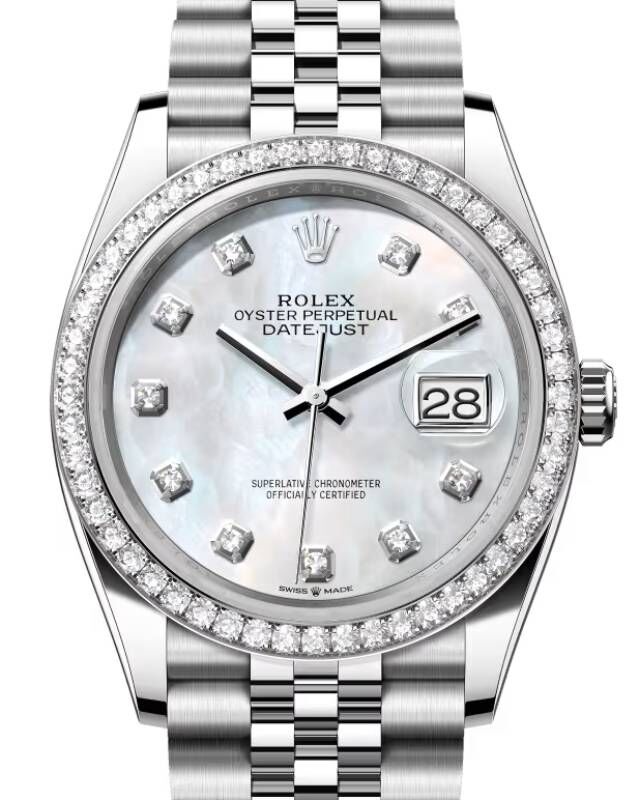 Rolex Datejust Black Mother of Pearl Dial Automatic Ladies