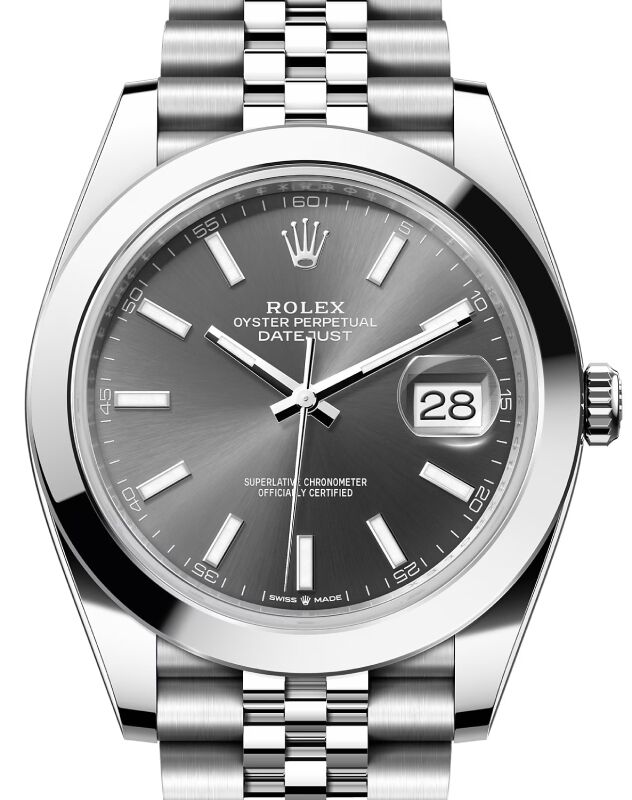 Dark Rhodium Dial Rolex Datejust 41 Watches ON SALE