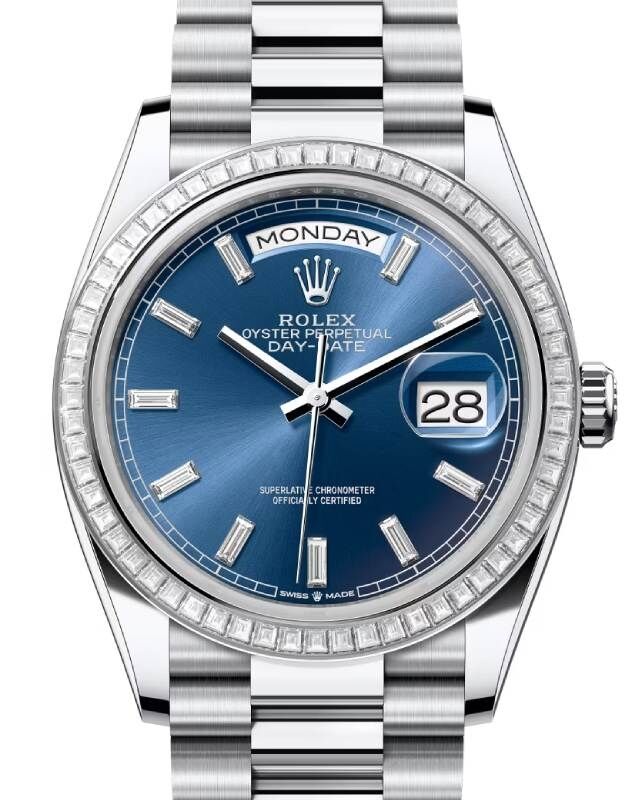 Rolex president blue dial top