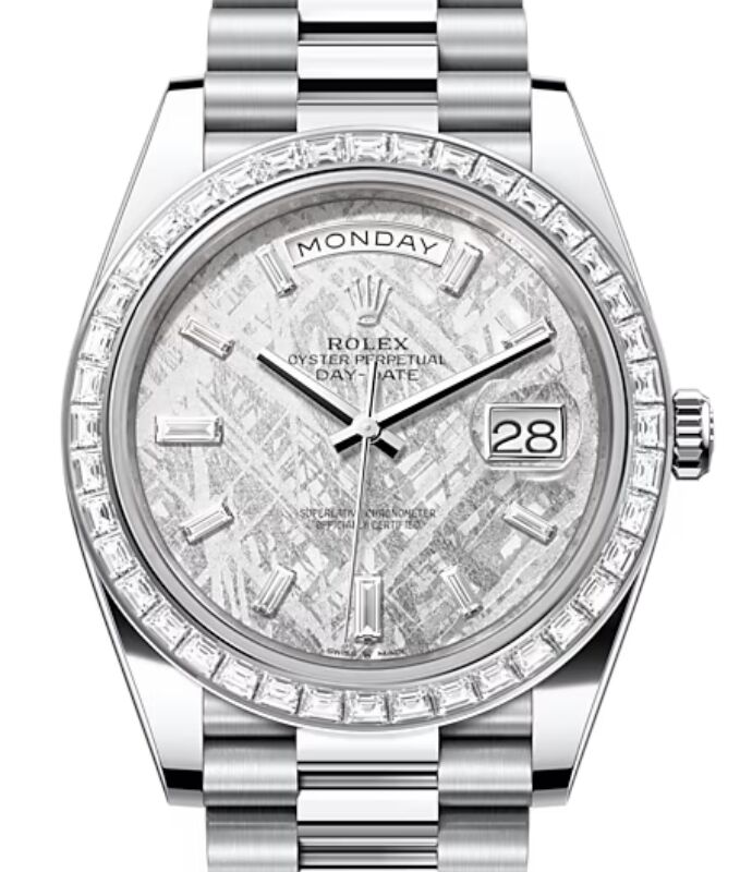 Rolex day date 40 meteorite dial on sale