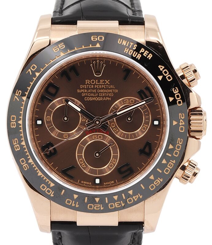 Rolex daytona chocolate dial leather strap store