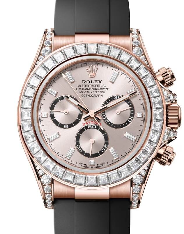 Rolex daytona rose gold diamond store