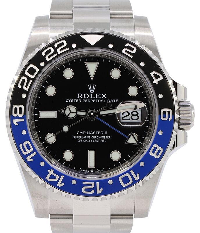Rolex GMT-Master II 40mm Stainless Steel Black Dial & Black
