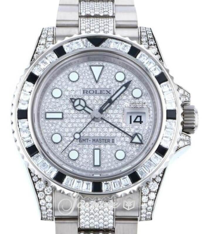 Rolex gmt master 2 diamonds on sale