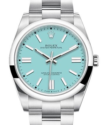 Rolex Oyster Perpetual 41 Stainless Steel Turquoise 