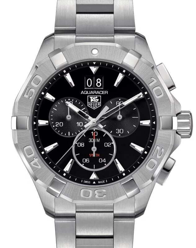 Tag Heuer Aquaracer Quartz Chronograph Stainless Steel 43mm Black Dial CAY1110.BA0927 BRAND NEW