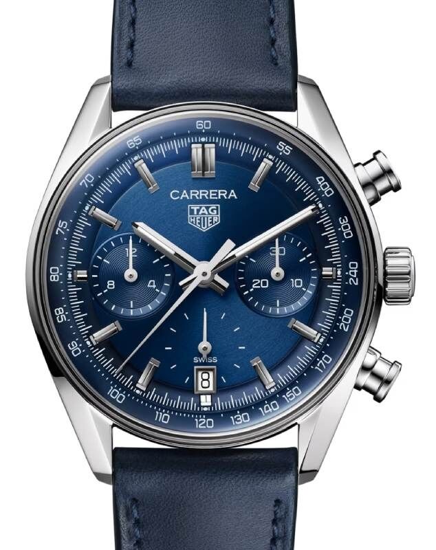 Tag Heuer Carrera Chronograph Stainless Steel 39mm Blue Dial
