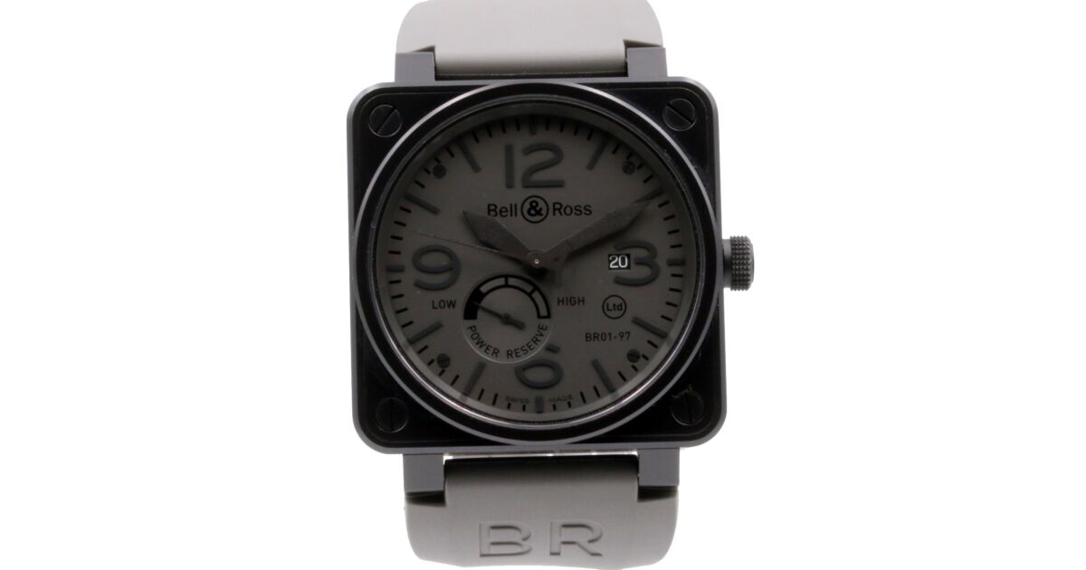 Bell & Ross BR 01-97 Power Reserve Commando Stainless Steel PVD 