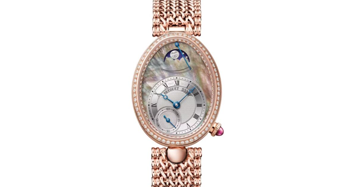 Breguet Reine de Naples Phase de Lune 8908 18K Rose Gold Diamond