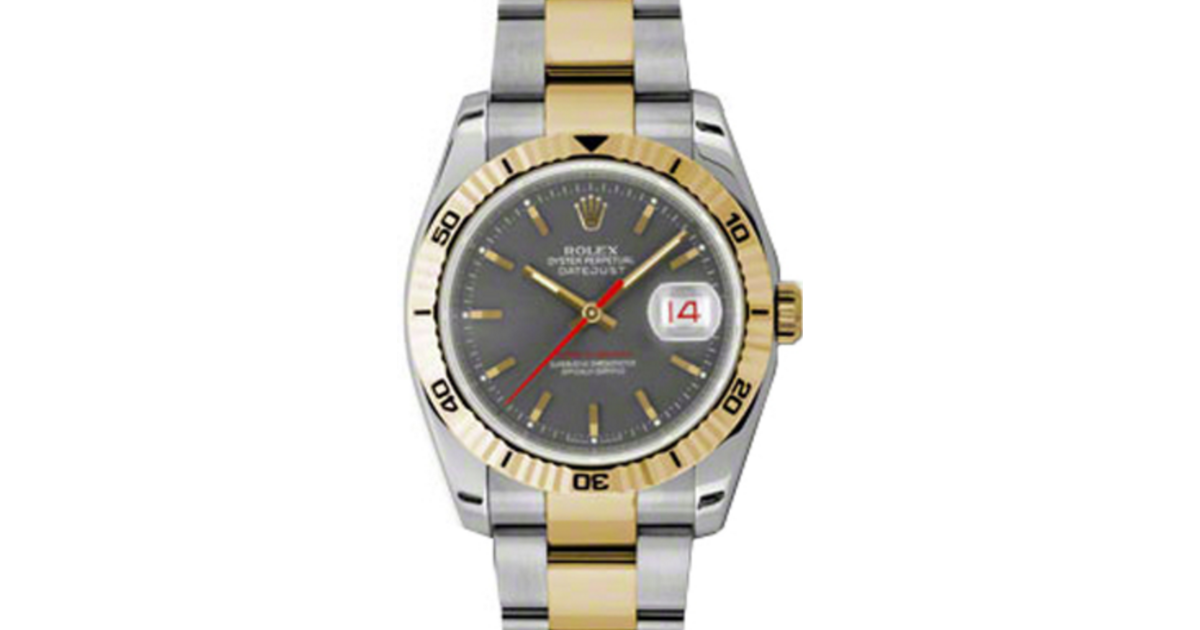 T.T Rolex Datejust 36 Yellow Gold/Steel Steel Index Dial & Turn-O