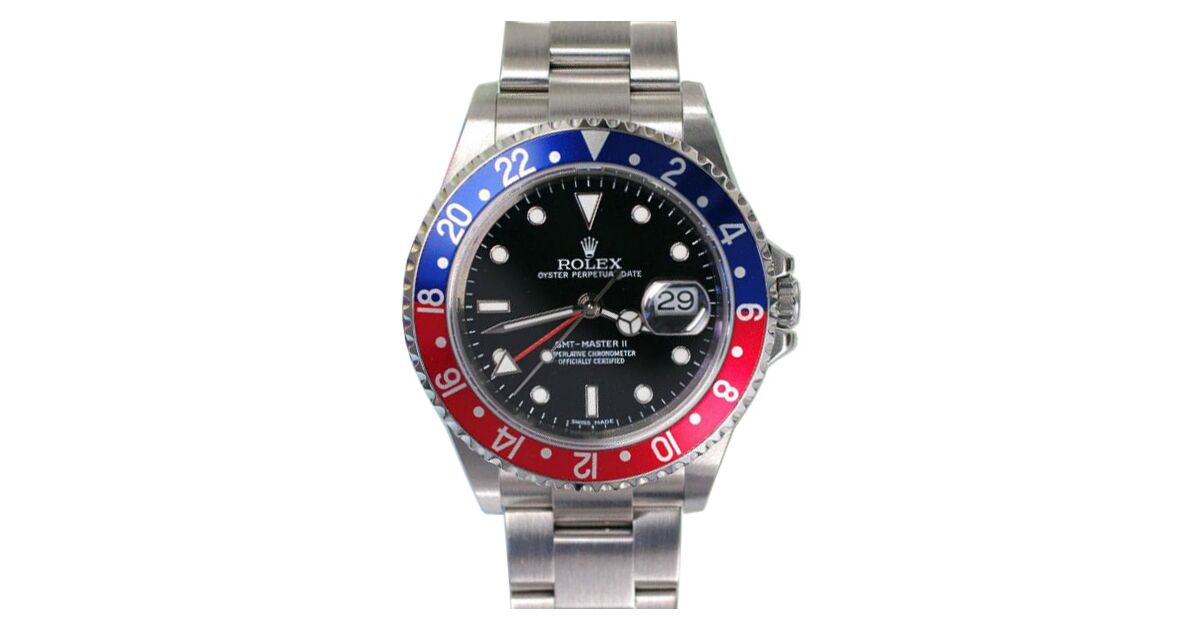 rolex GMT master 2 16710 純正　ベゼル　赤青　ペプシ Rolex GMT-Master II 16710 Men's 40mm 