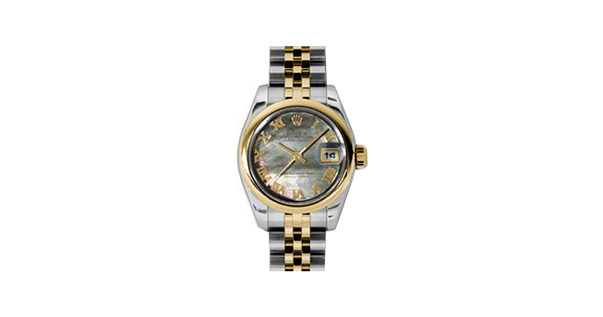 Rolex Lady-Datejust 26 179163-DMOPRJ Dark Mother of Pearl Roman
