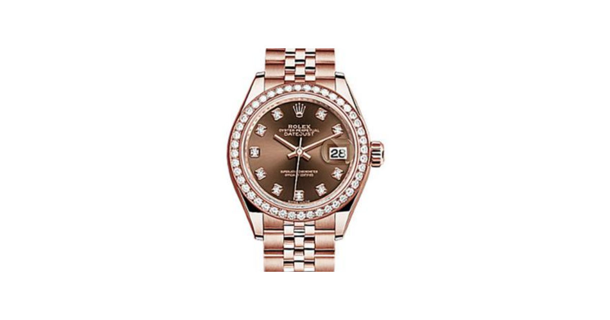 Rolex Datejust 28 279135 Chocolate Diamond Markers & Bezel Rose