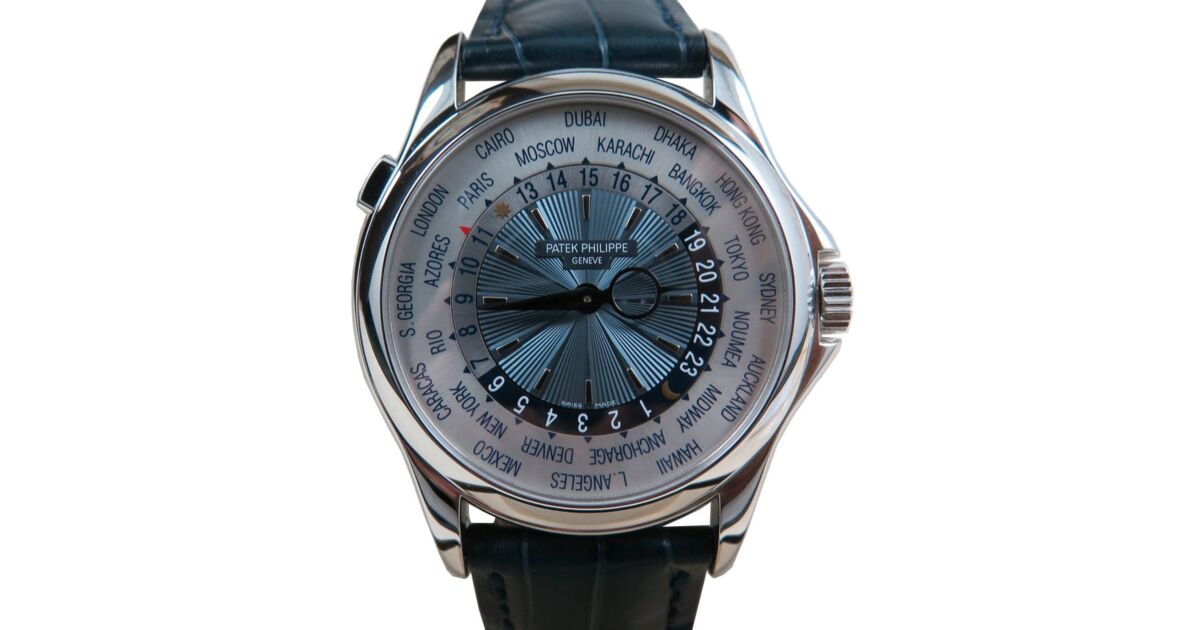 Patek Philippe Complications 5130P 39.5mm White World Time Platinum