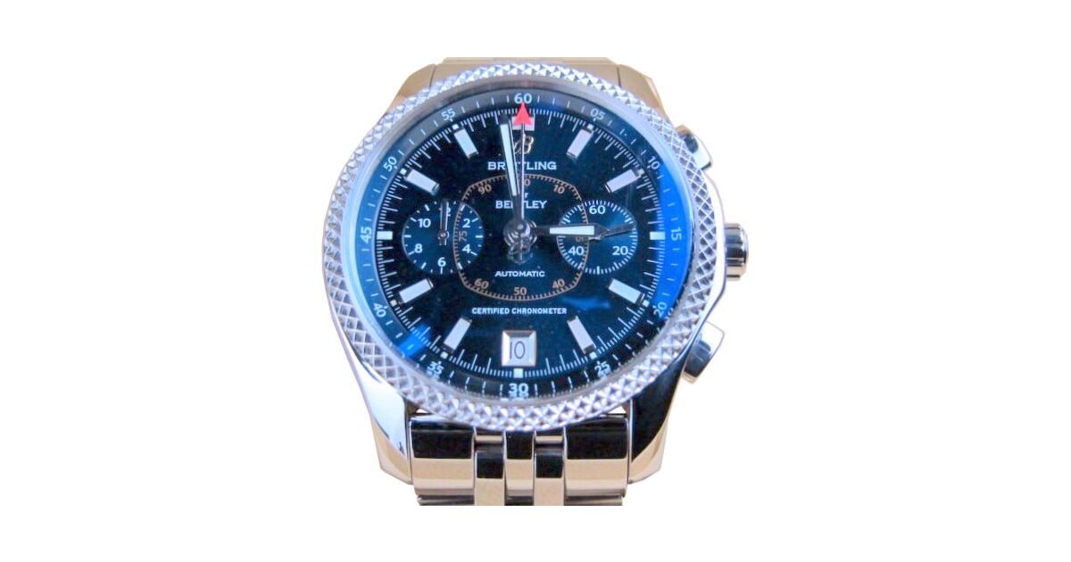 Breitling Bentley Mark VI P26362 Blue Chronograph SS