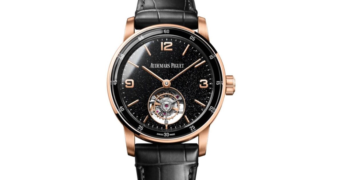 AP Code 11.59 Flying Tourbillon Rose Gold 41mm Black Aventurine