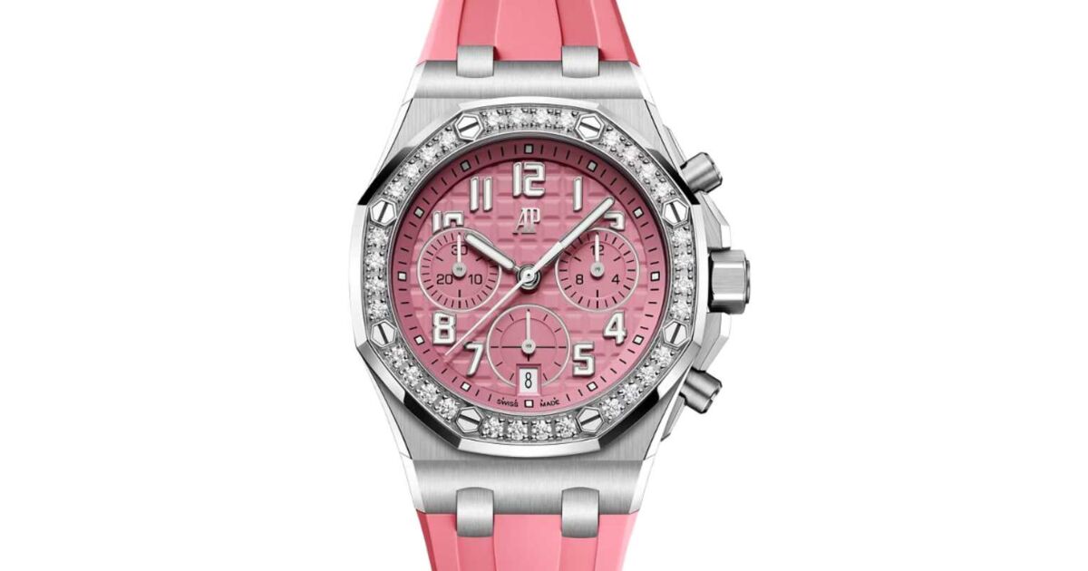 Audemars Piguet Offshore Chronograph 37mm Titanium/Diamonds Pink