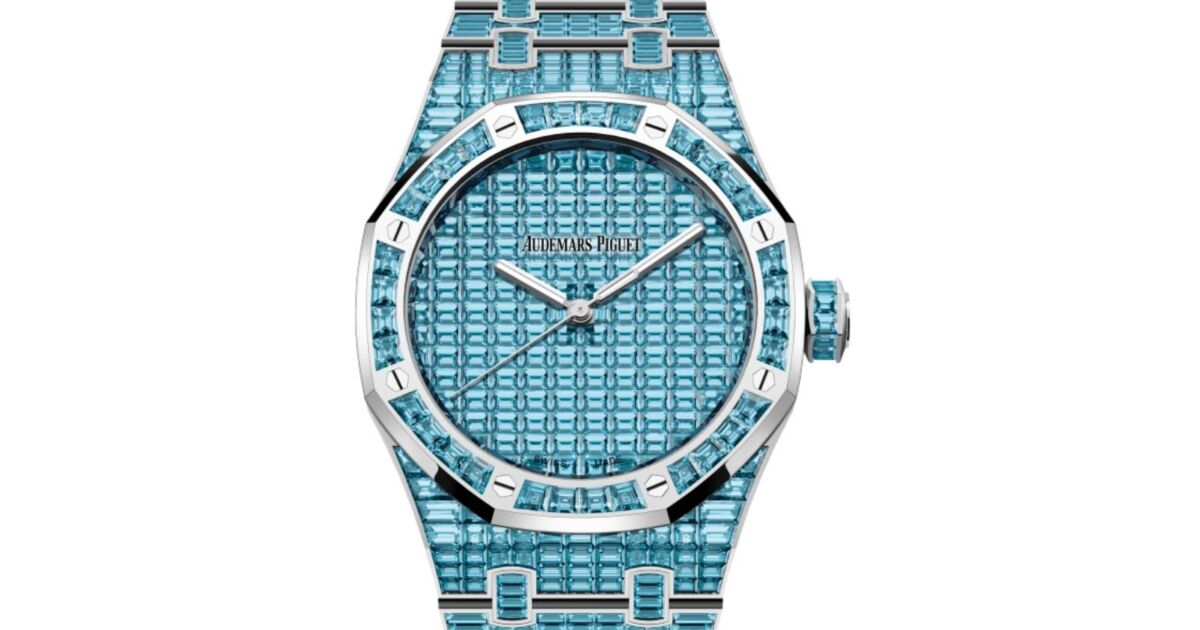 限定 非売品 美品Audemars Piguet 50周年記念ボールペン・ブルー Audemars Piguet Royal Oak Selfwinding Blue Topaz 
