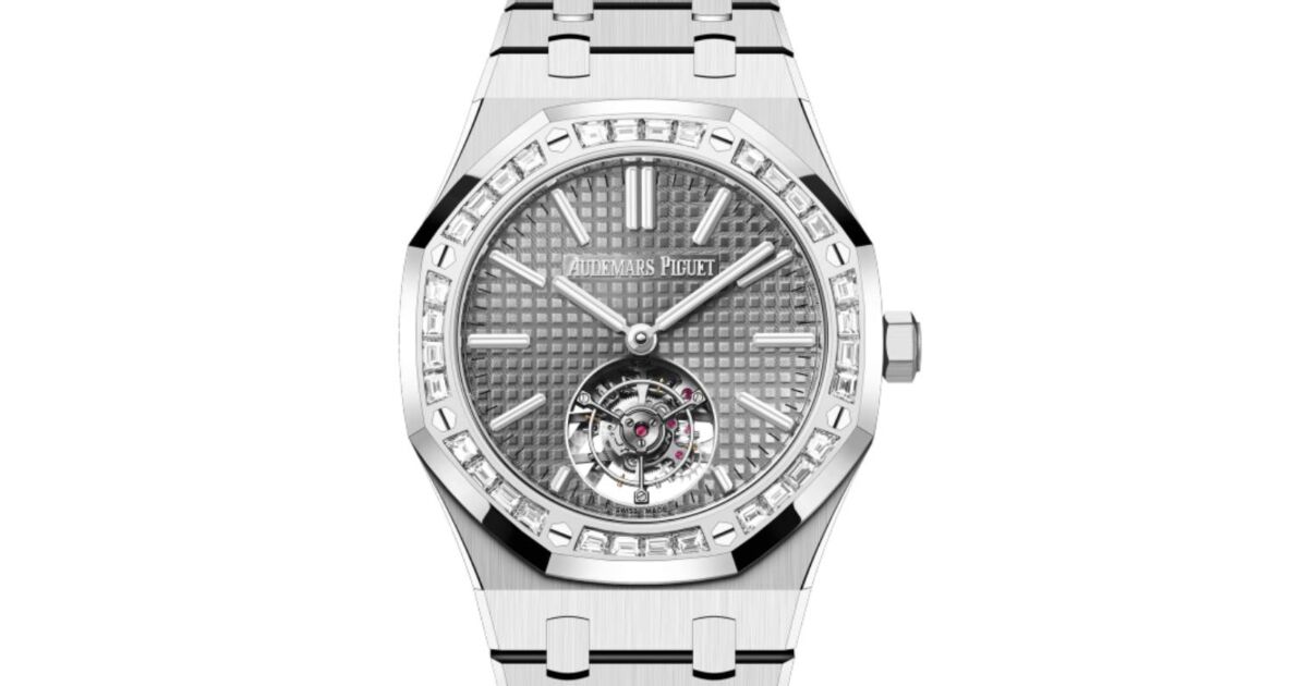 Audemars Piguet Royal Oak Flying Tourbillon White Gold Grey Dial