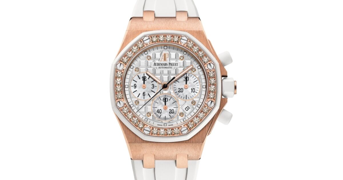 Audemars Piguet Offshore Chronograph 37mm Rose Gold/Diamonds White