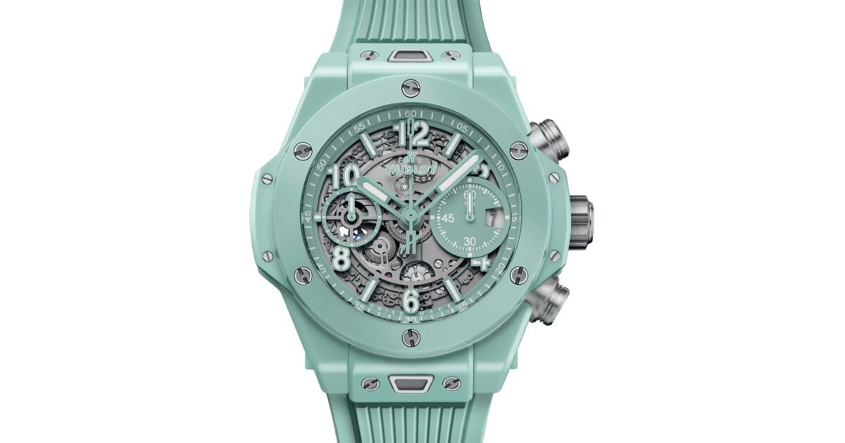 Hublot Big Bang Mint Green Ceramic 42mm Skeleton Dial 441.GS.5221