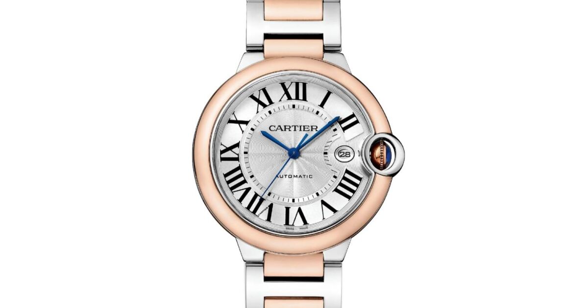 Cartier Ballon Bleu de Cartier Steel/Rose Gold 42mm Silver Dial