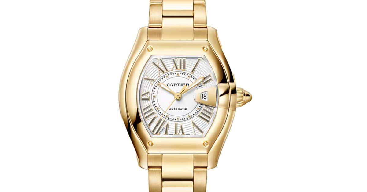 Cartier Roadster Medium Yellow Gold White Dial WGRD0011