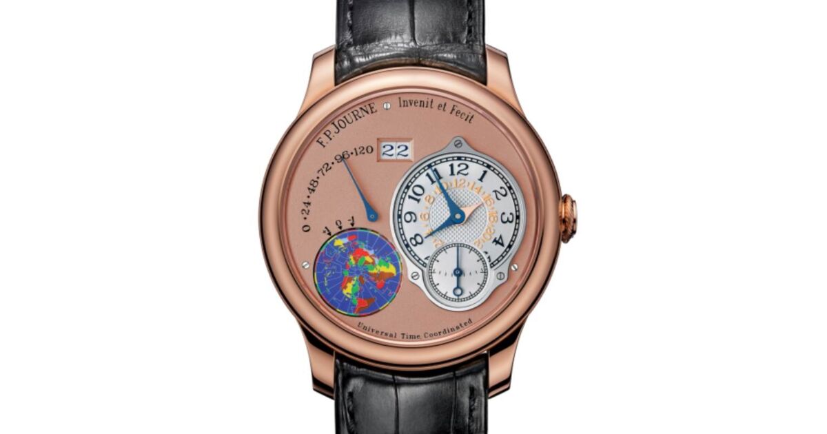 F.P.Journe Octa UTC Rose Gold 40mm Salmon Dial Leather Strap