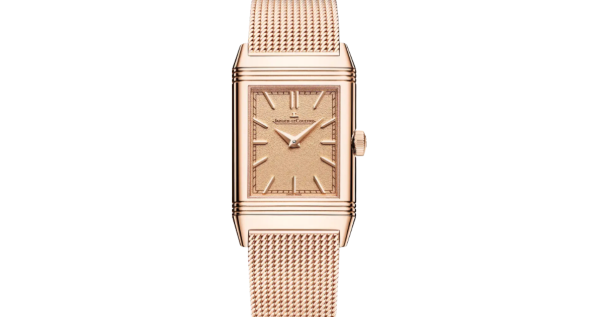 Jaeger-LeCoultre Reverso Tribute Monoface Manual Pink Gold Mesh