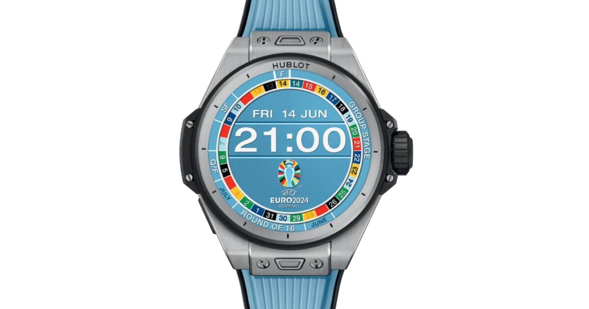 Hublot Big Bang Connected E GEN3 UEFA Euro 2024 Titanium Sky blue