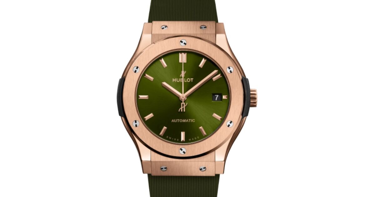 Hublot Classic Fusion 3-Hands King Gold Green 45mm Green Dial 511