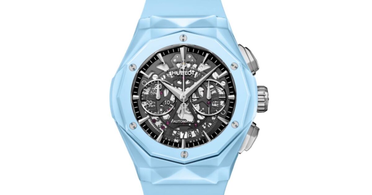Hublot Classic Fusion Aerofusion Chronograph Orlinski Sky Blue