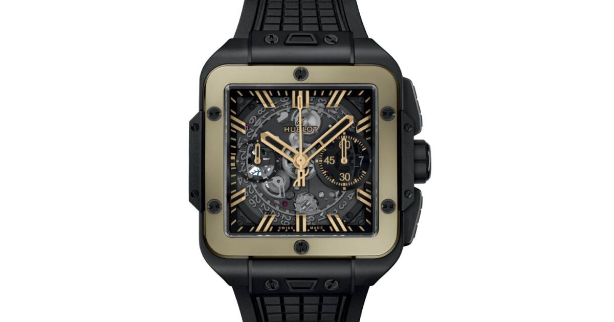 Hublot Shaped Square Bang Unico Ceramic Magic Gold 42mm 821.CM.0130.RX
