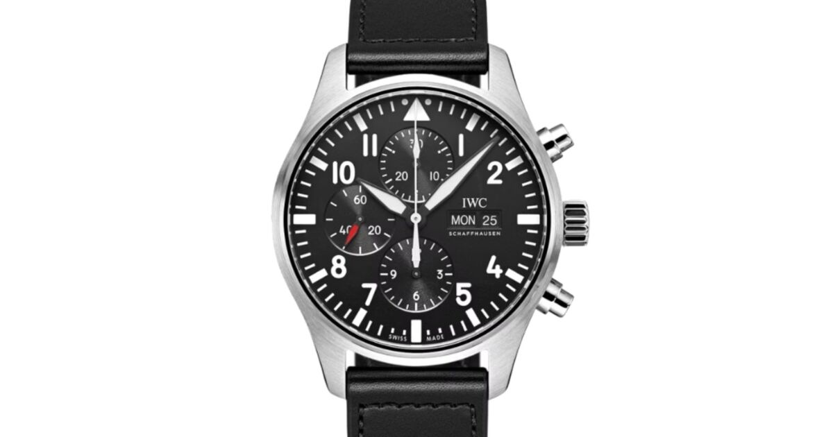 IWC パイロットウォッチ IW377709 IWC Pilot's Watch Chronograph Black Arabic Dial Stainless Steel