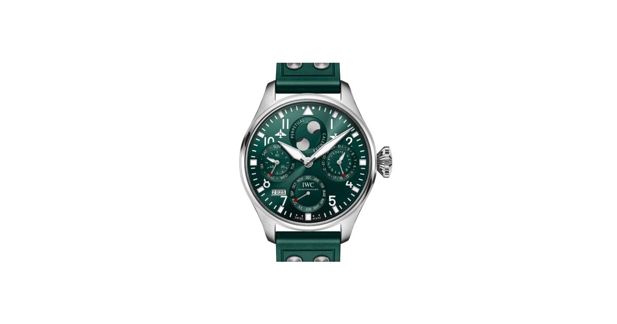 IWC Big Pilot's Watch Perpetual Calendar Ceramic 46.2mm Green Dial