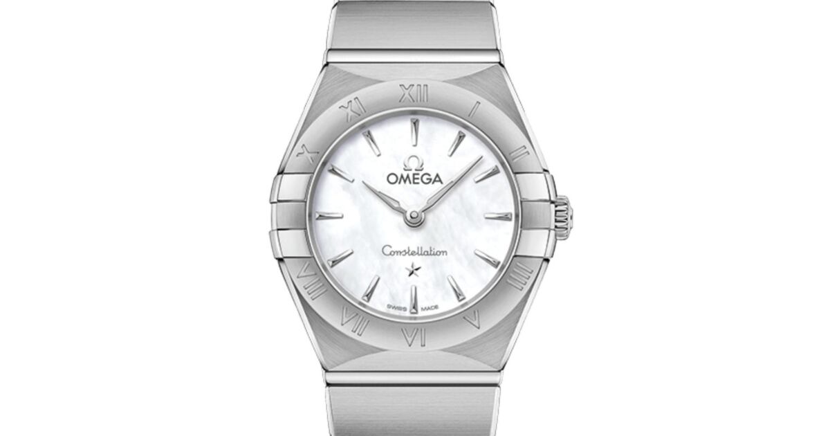 Omega Constellation Quartz 25mm Stainless Steel White Mother Of 