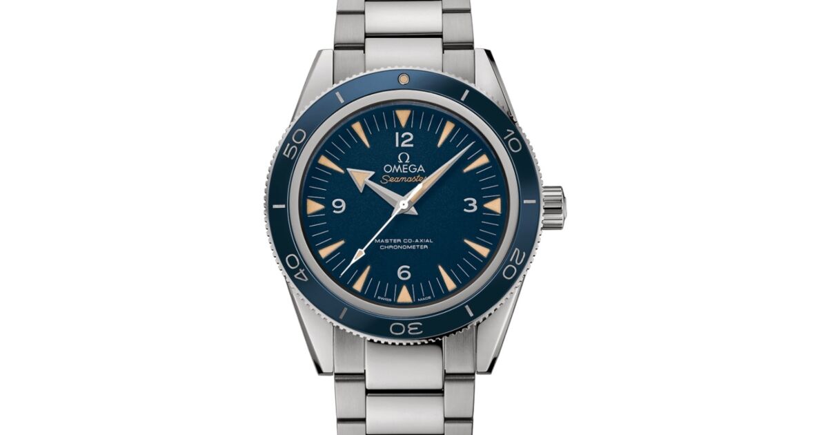 Omega Seamaster 300 Master Co-Axial Chronometer 41mm Titanium Blue
