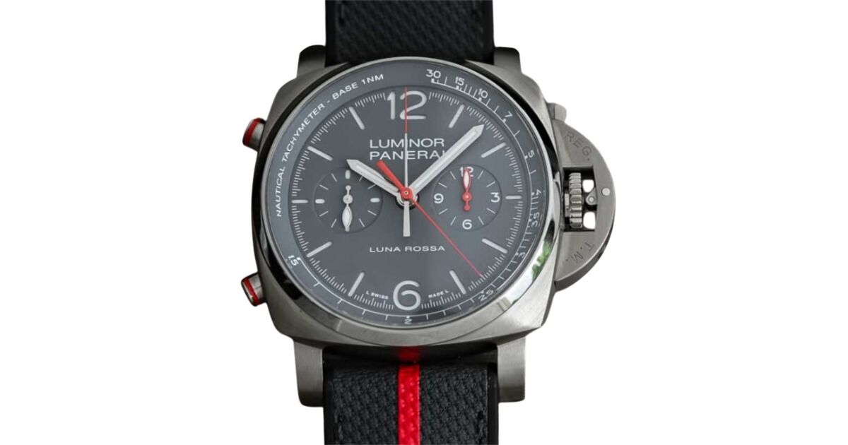 Panerai Luminor Chrono Flyback Luna Rossa Titanio 44mm Grey Dial