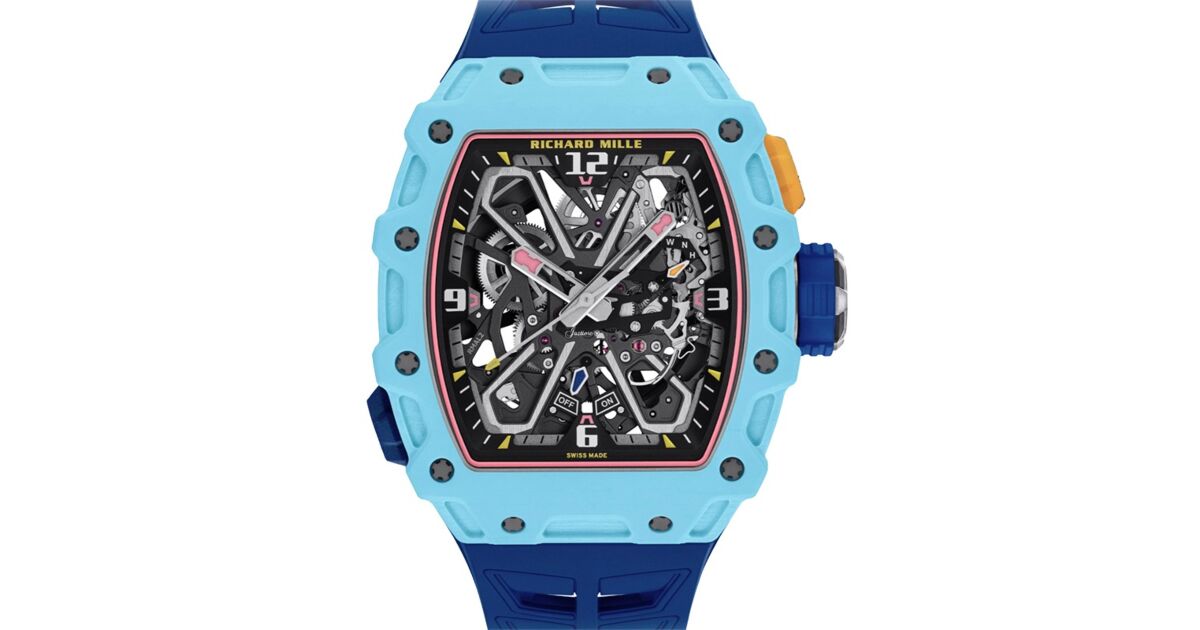 Richard Mille Automatic Winding Rafael Nadal Pastel Blue Quartz