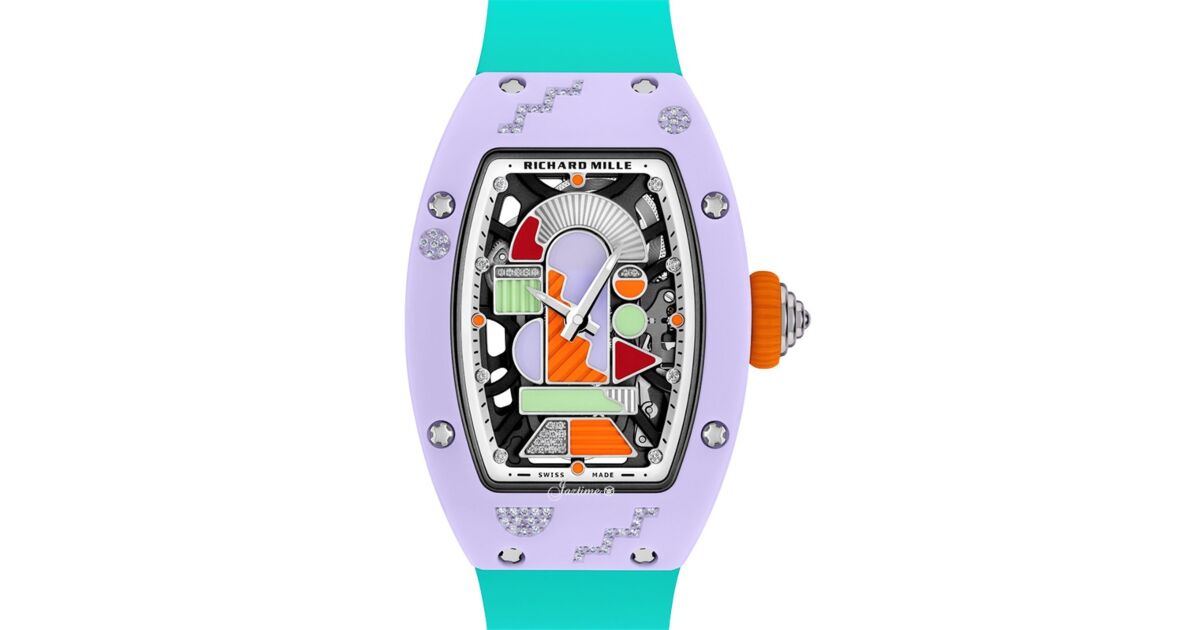 Richard Mille Automatic Winding TZP Ceramic Lavender Pink Multi