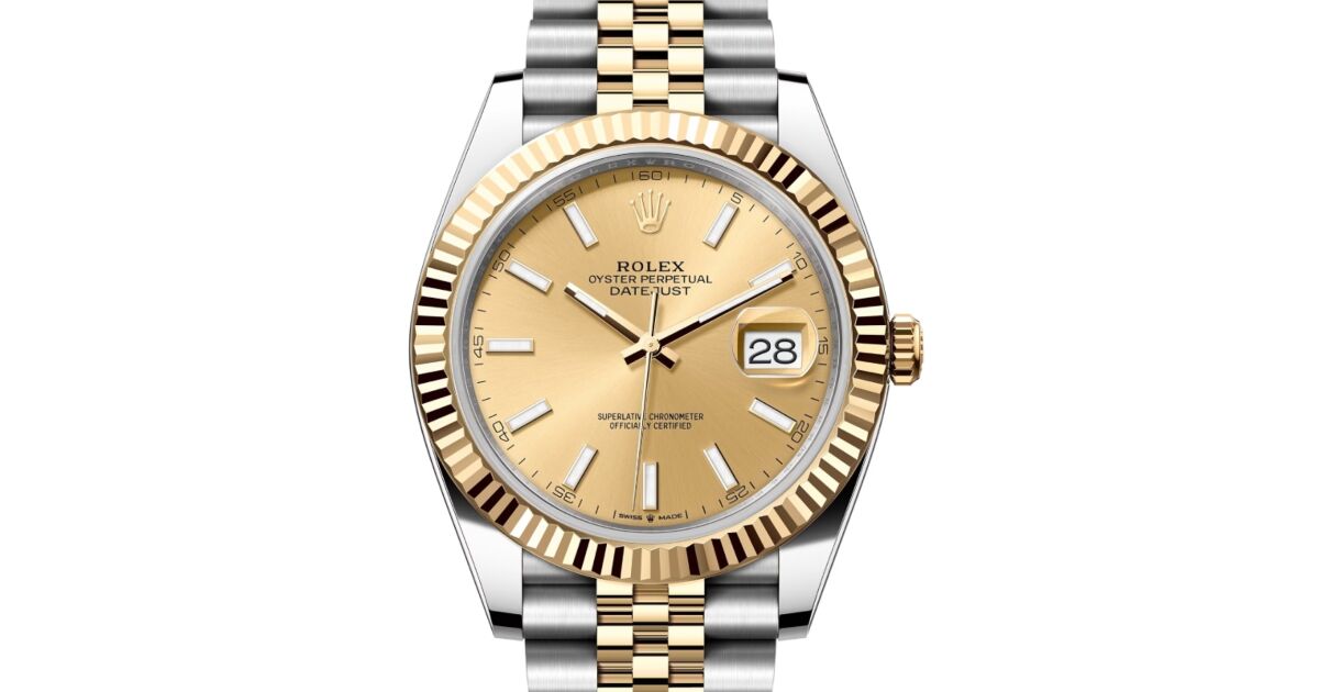 ROLEX OYSTER PERPETUAL DATE JUST ジャンク Rolex Datejust 41 126333-GLDSJ Champagne Index Yellow Gold
