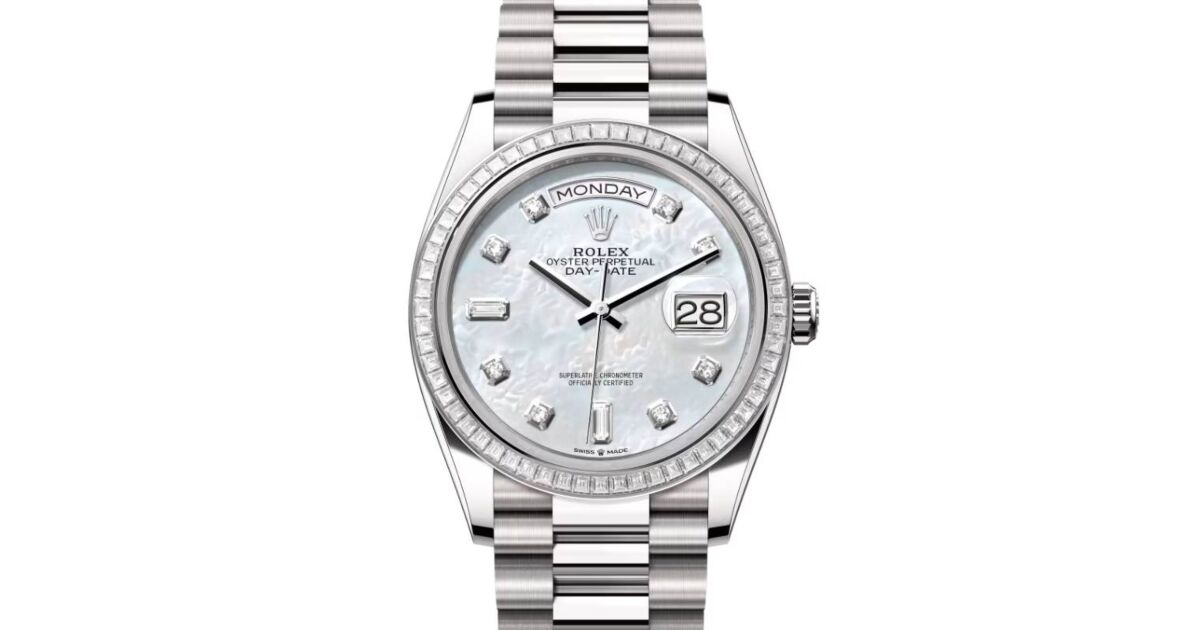 Rolex Day-Date 36 President White Gold White Mother of Pearl