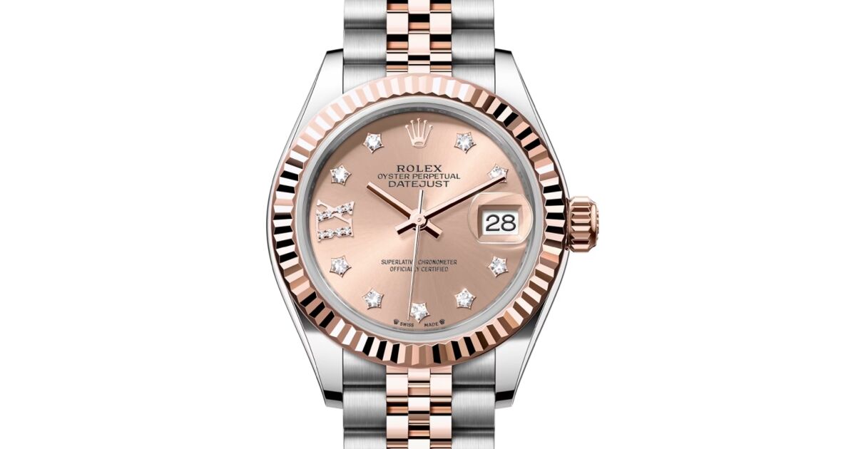如月セール◆アウトレット◆ ROSETclam France製 rolex-lady-datejust-28-rose-